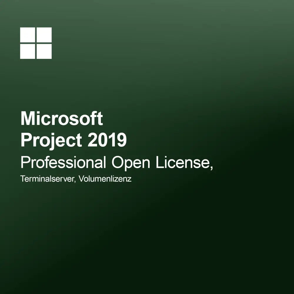 Microsoft Project 2019 Professional Open License Terminalserver Volumenlizenz